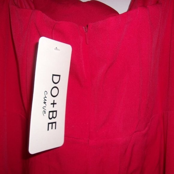 DO+BE 1X tailored  wide leg cocktail jumpsuit NWT - Picture 7 of 8